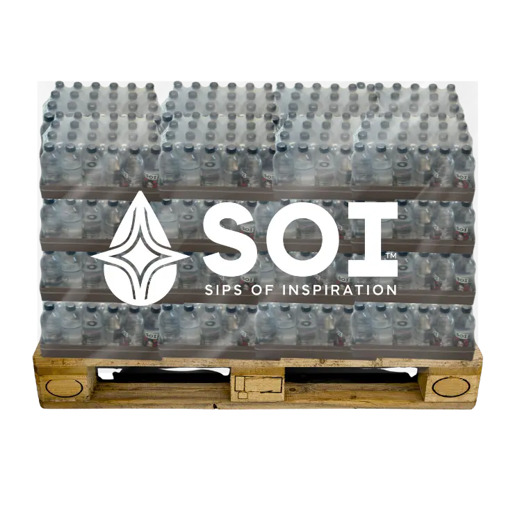 SOI Branded Water Bottle Pallets