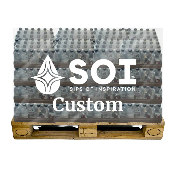Custom Water Bottle Pallets