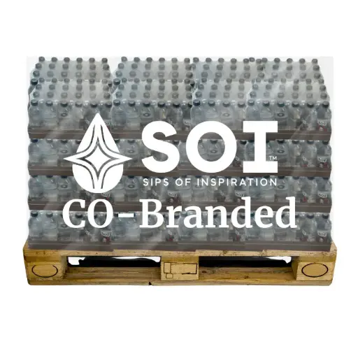 Co-Branded Water Bottle Pallets